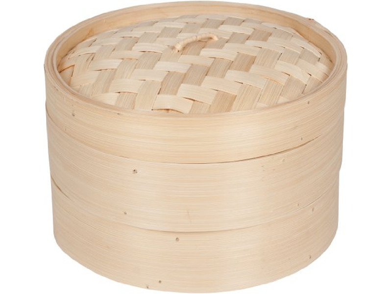 Vaporera de Bambú de 4 Niveles para Bao Bun