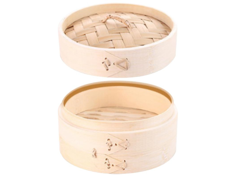 Vaporeras de Productos Cesta de Vapor de Bambú de 3 Niveles